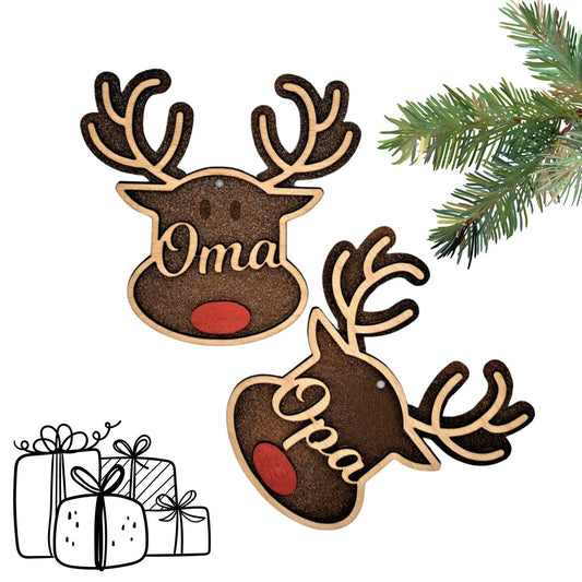 Personalisierte Geschenkanhänger – Christbaumanhänger – Weihnachten - Weihnachtskugel mit Namen