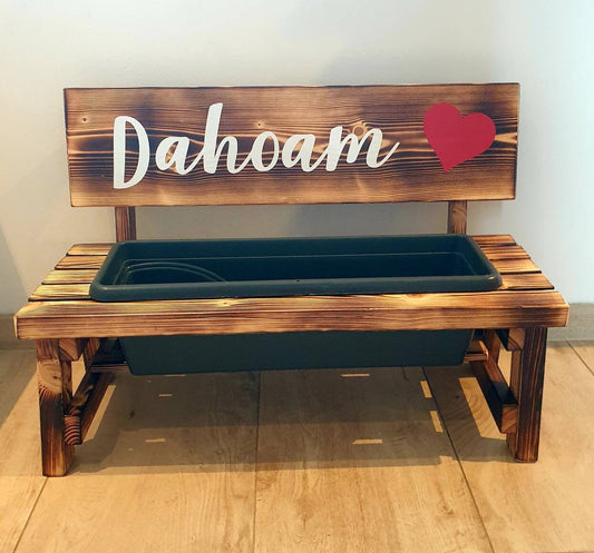 Blumenbänkchen - Blumenbankerl personalisiert ca. 75x60cm